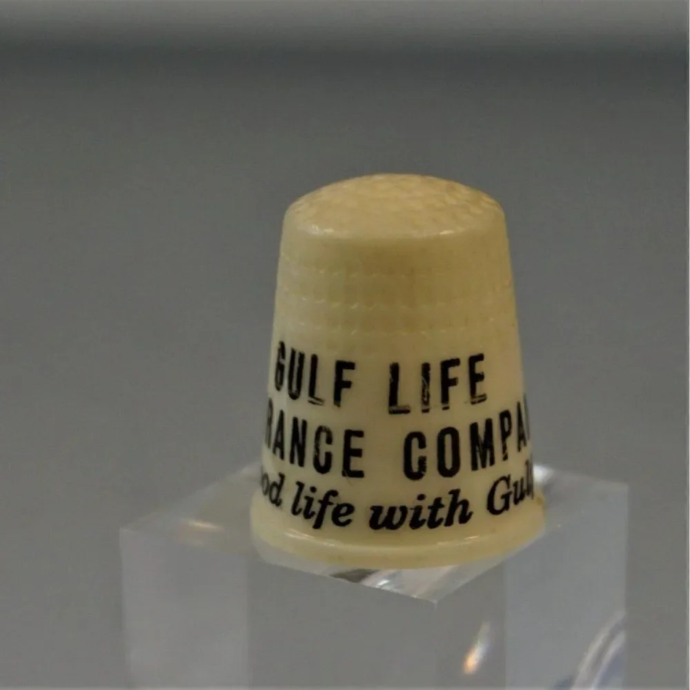 Vintage Advertising Thimble Gulf Life Insurance Company Jacksonville Florida